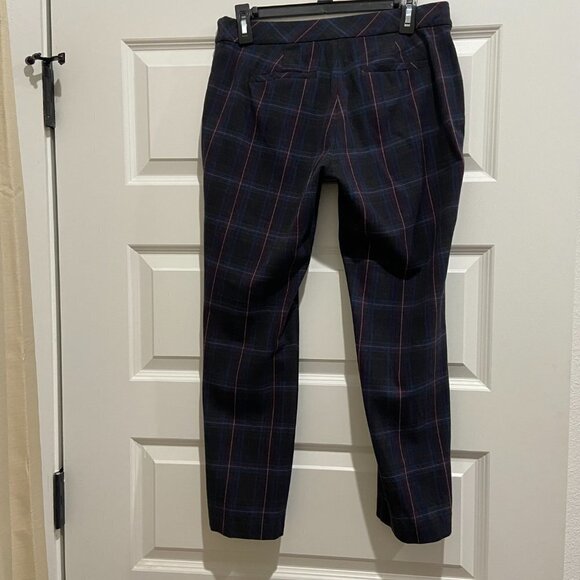 J. Jill Bi-Stretch Premium Plaid Pull Up/On Pants Size 6 - Picture 3 of 9